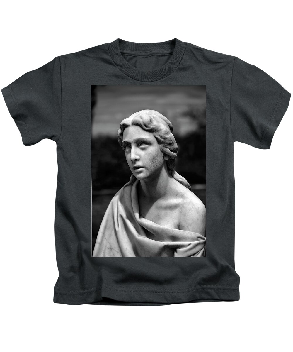 Cemetary Kids T-Shirt featuring the photograph Madonna in Cemetary II by Jon Glaser