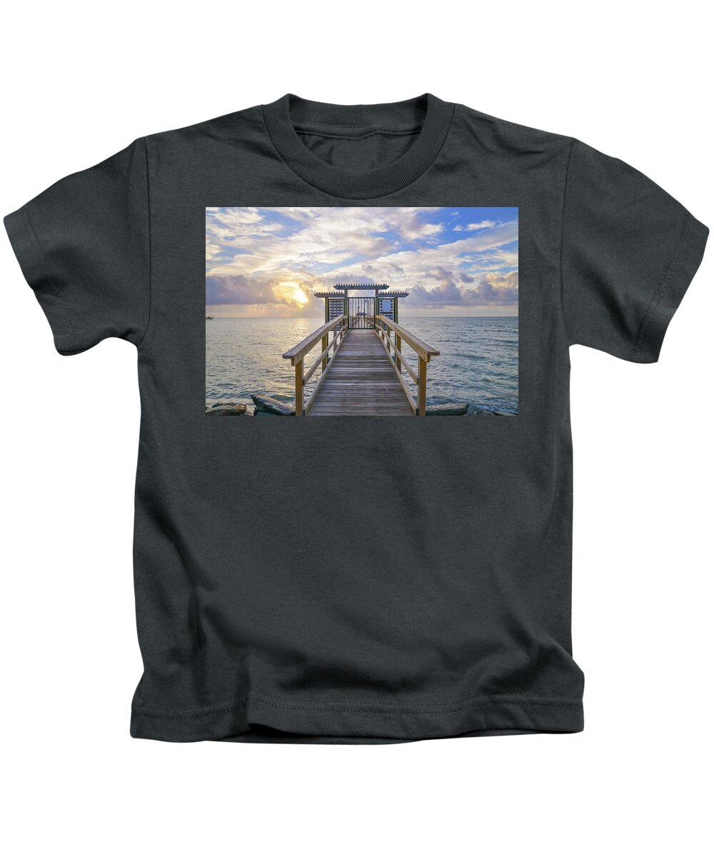 Sunrise Kids T-Shirt featuring the photograph Memorial Day Sunrise by Christopher Rice