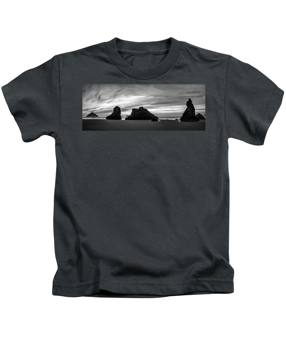 Beach Kids T-Shirt featuring the photograph Moody Bandon Beach by Steven Clark