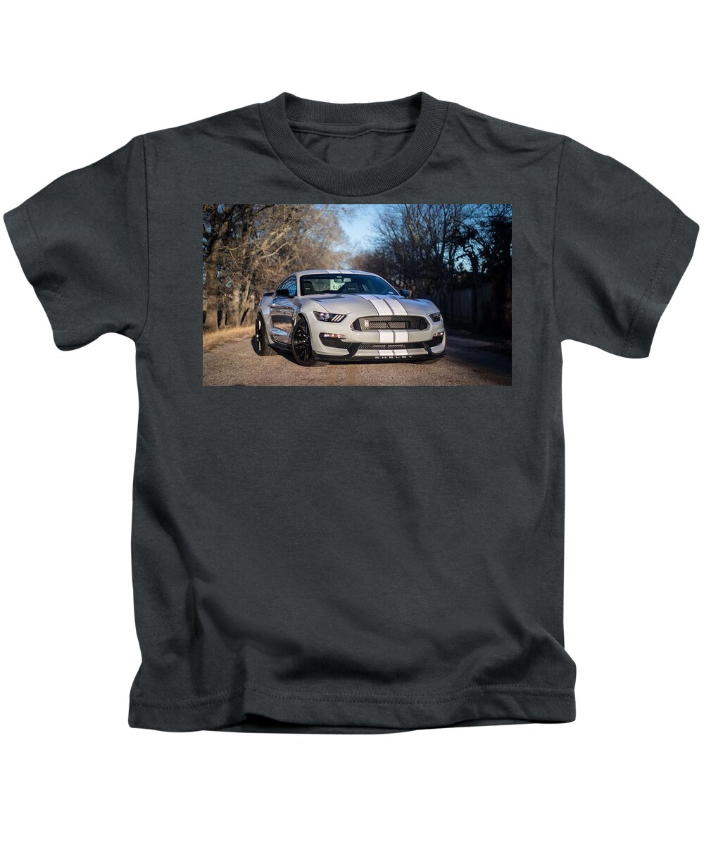 Car Mustang Gt350 Kids T-Shirt featuring the photograph Mustang GT 350 by Rocco Silvestri