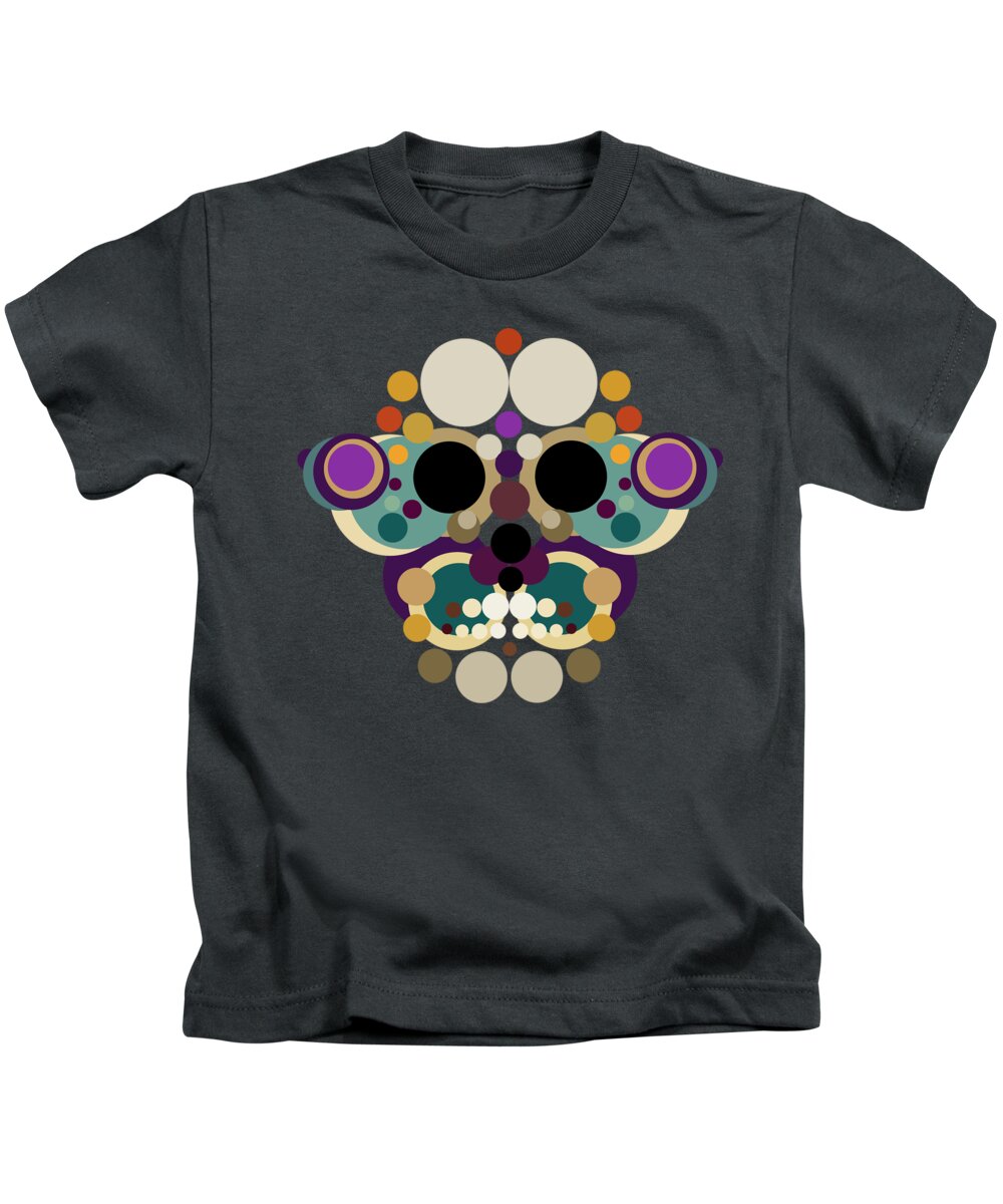 Surreal Kids T-Shirt featuring the mixed media New Beginnings - Butterfly Skull by BFA Prints