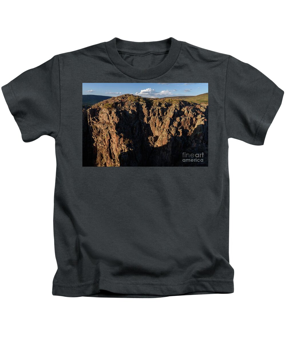 Black Canyon Kids T-Shirt featuring the photograph North Rim Sundown by Jeff Hubbard