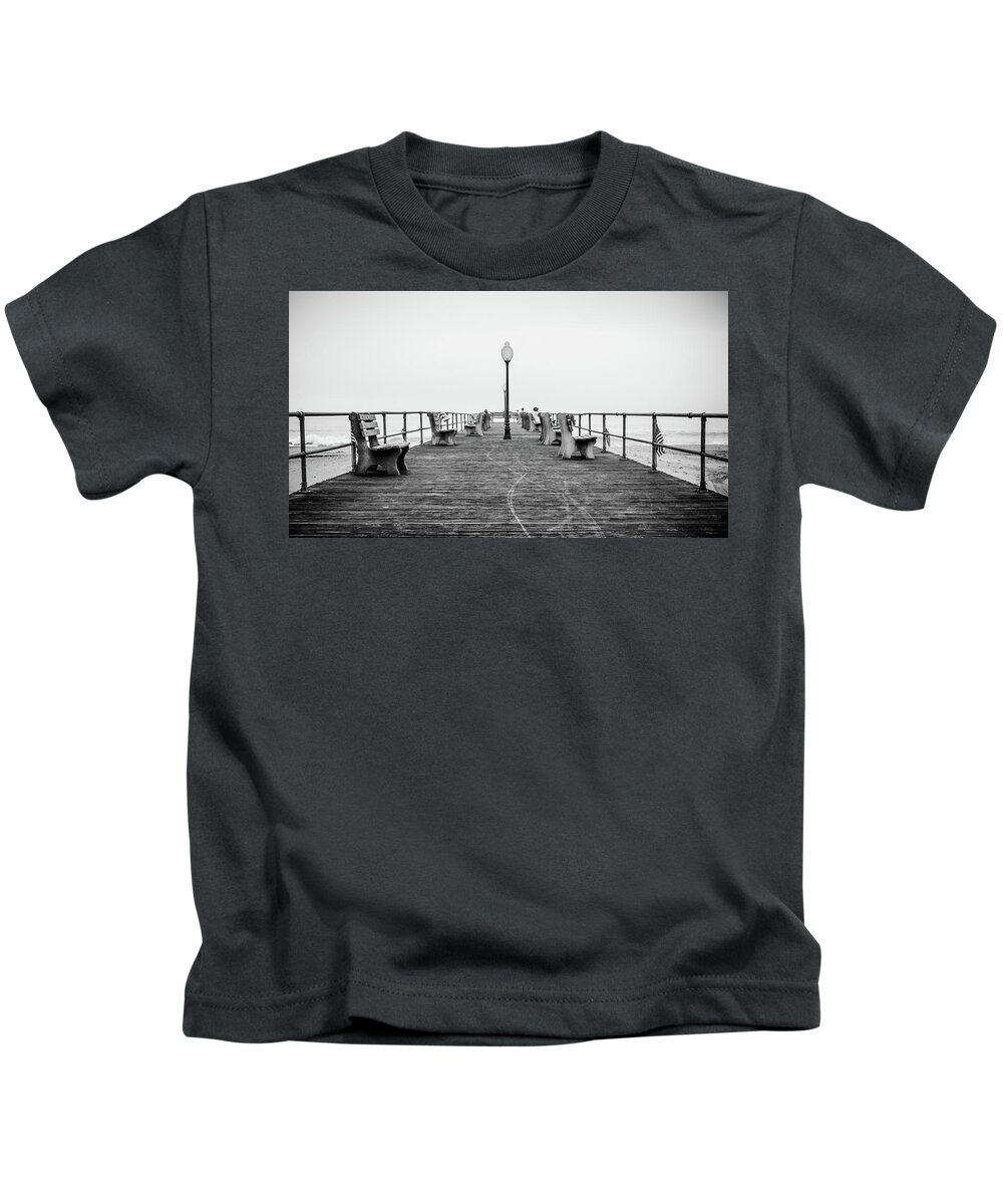 Beach Kids T-Shirt featuring the photograph Ocean Grove Pier 1 by Steve Stanger
