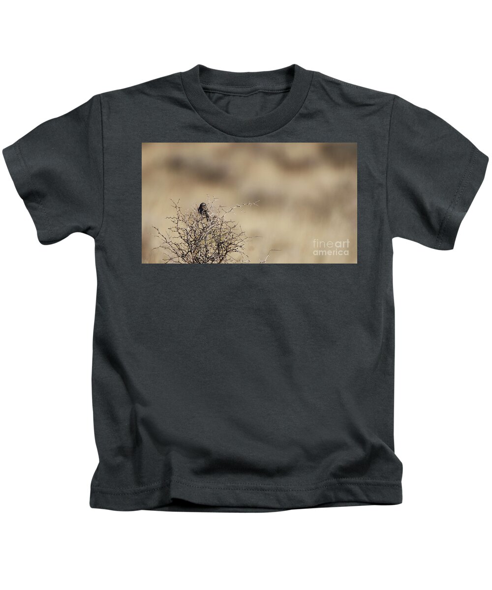 Bird Kids T-Shirt featuring the photograph On The Lookout by Robert WK Clark
