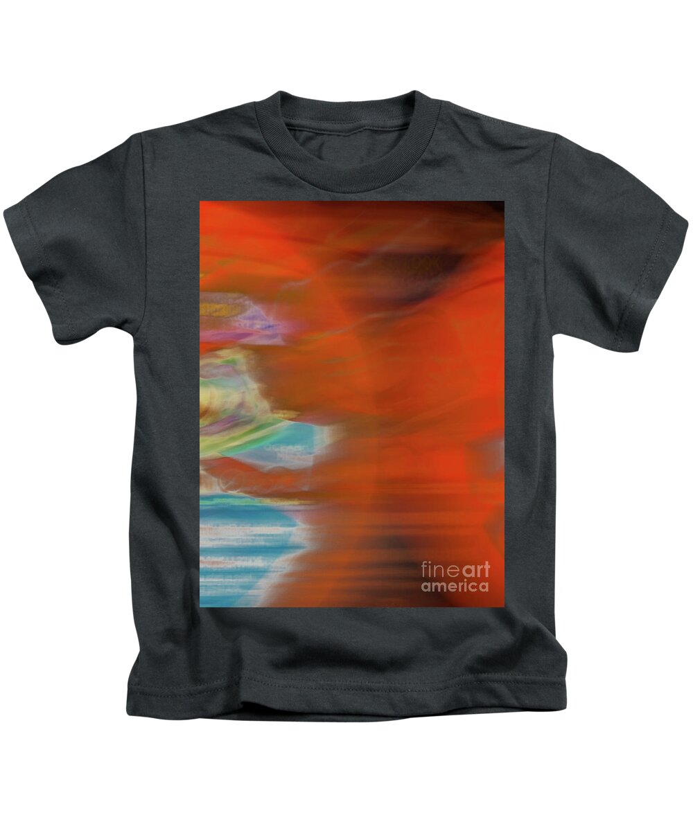 Abstract Kids T-Shirt featuring the photograph Orange circles by Phillip Rubino