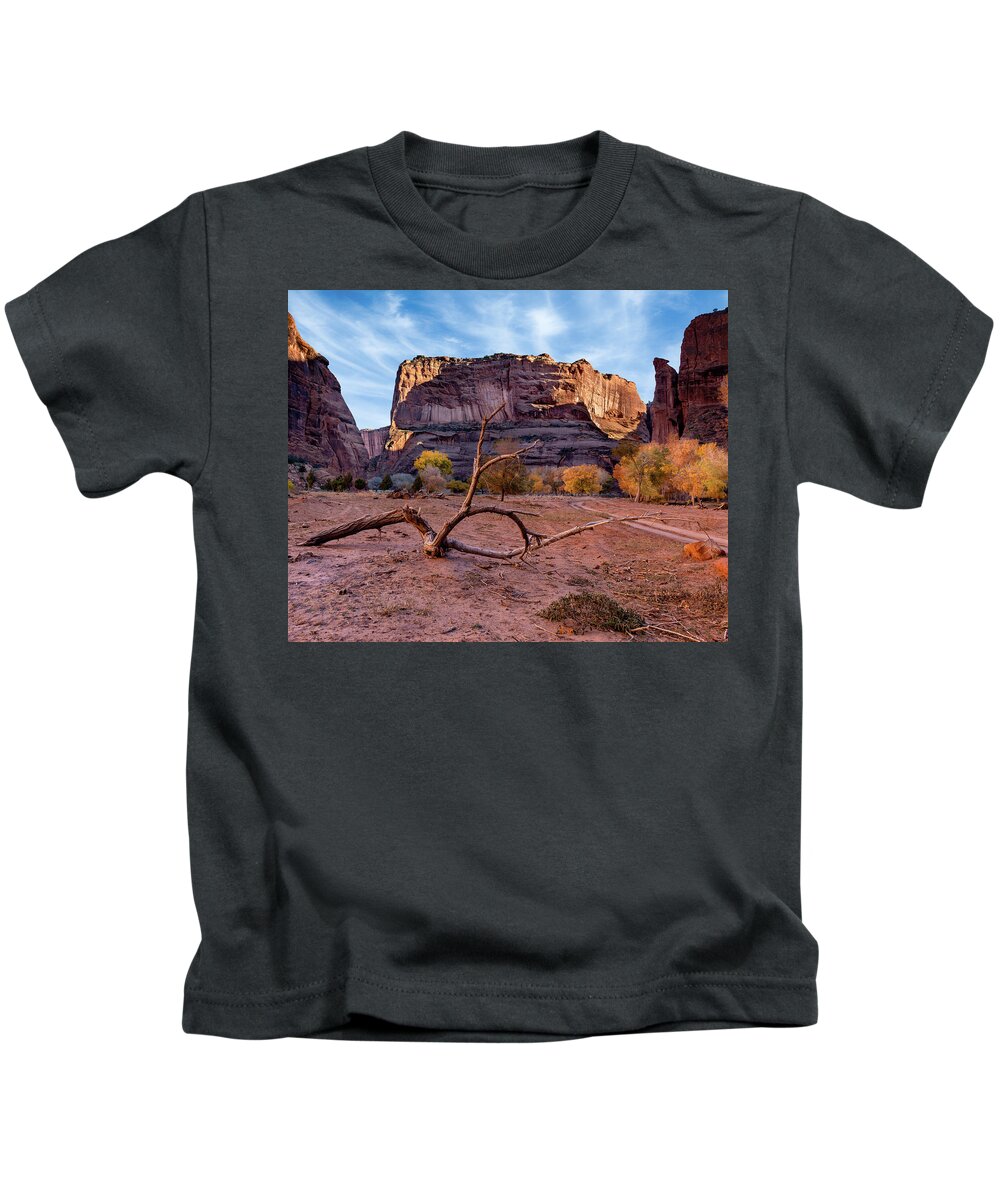 Canyon De Chelly Kids T-Shirt featuring the photograph Parched and Alone 1803 by Kenneth Johnson