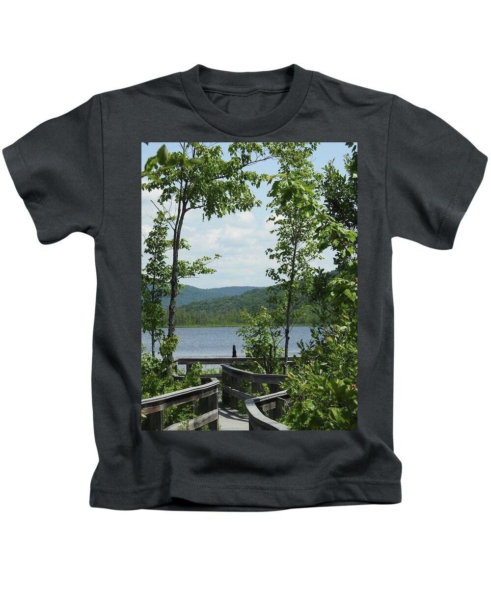 Path Kids T-Shirt featuring the photograph Path To Peace by Kathy Chism
