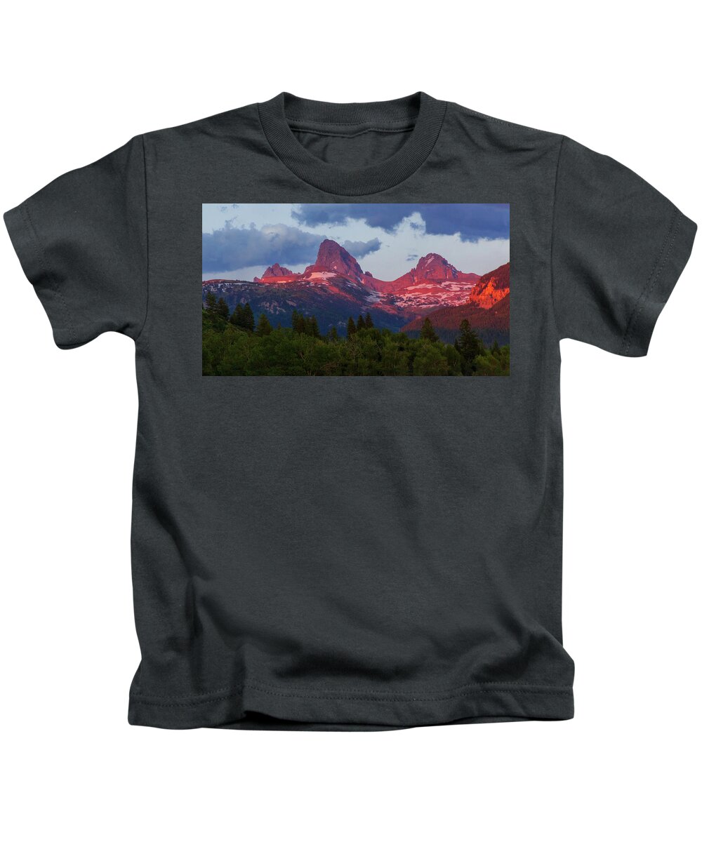 Relive Kids T-Shirt featuring the photograph Reliving the Tetons by Chad Dutson