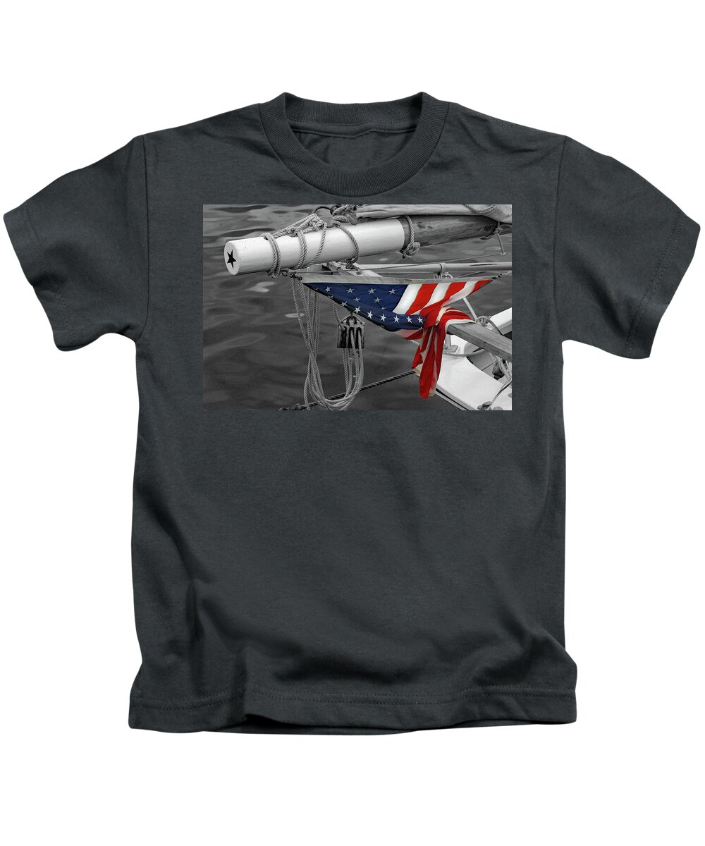 Flag Kids T-Shirt featuring the photograph Resting Flag by Jerry Griffin
