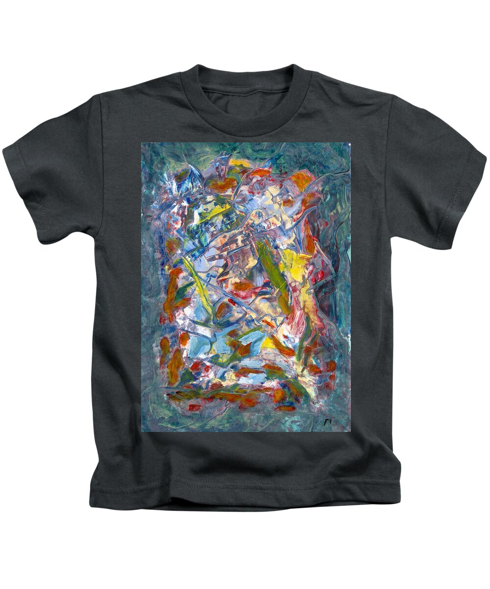 Rho19 Kids T-Shirt featuring the painting Rho #19 by Sensory Art House