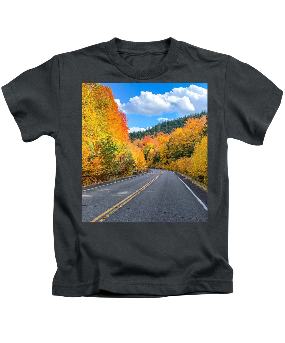  Kids T-Shirt featuring the photograph Road up Prospect by Kendall McKernon