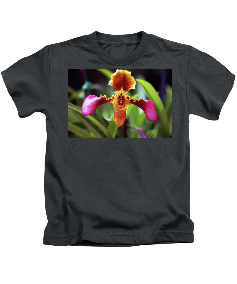 Orchid Kids T-Shirt featuring the photograph Sad Orchid by Anthony Jones