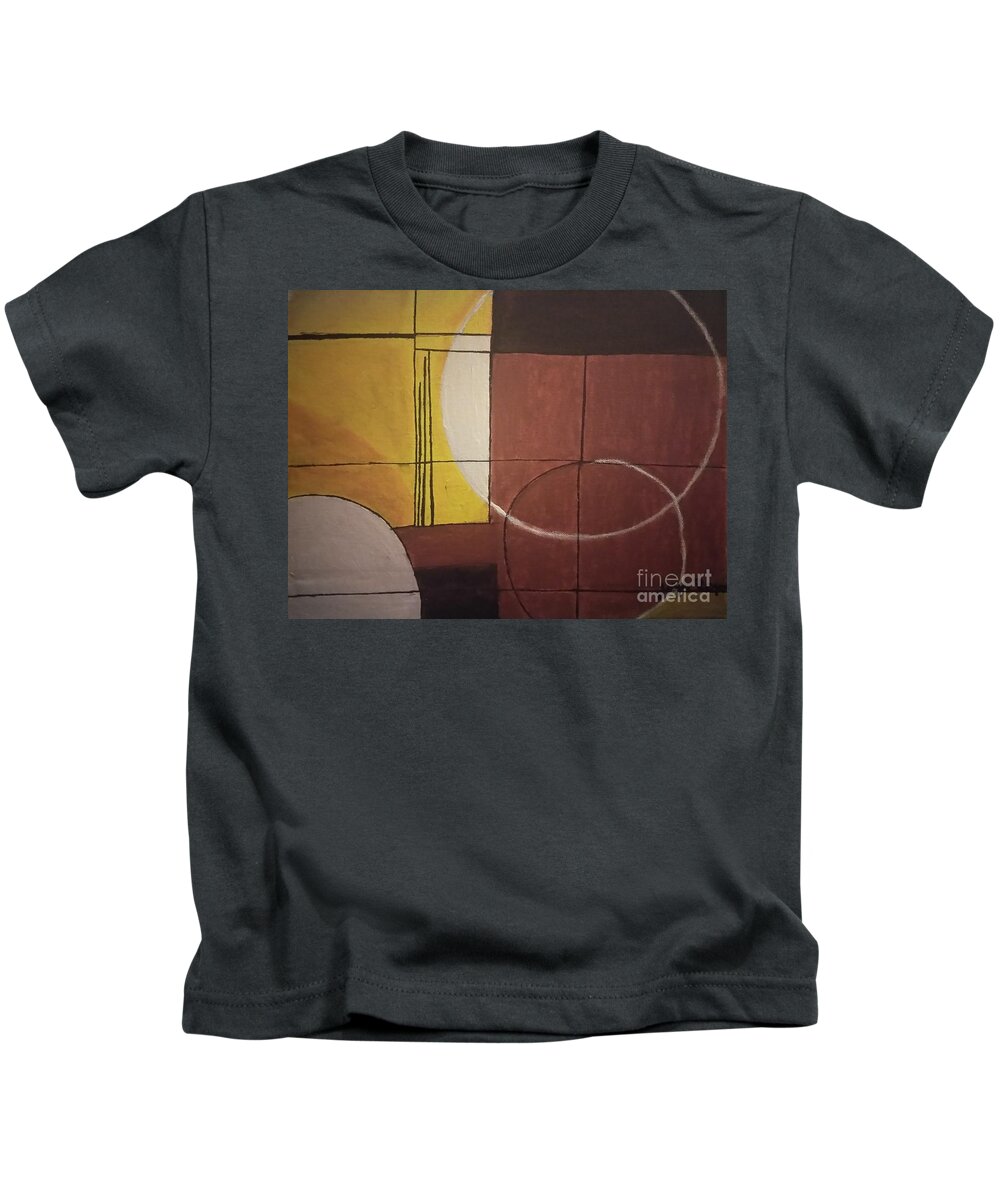 Abstract Painting Kids T-Shirt featuring the painting Serenity by Joyce A Rogers