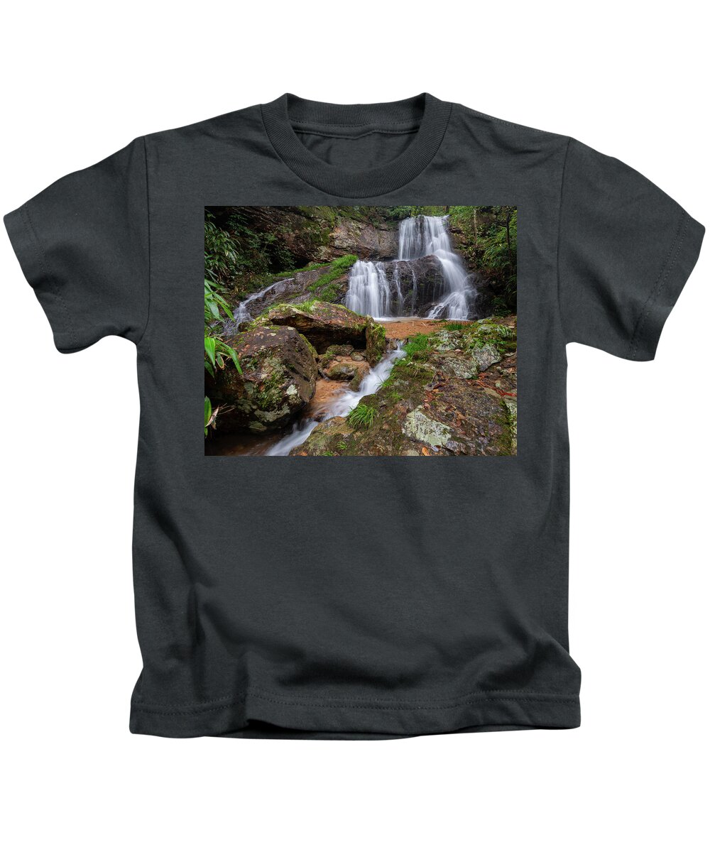 Waterfall Kids T-Shirt featuring the photograph Shu Nu Waterfall 8x10 Horizontal by William Dickman