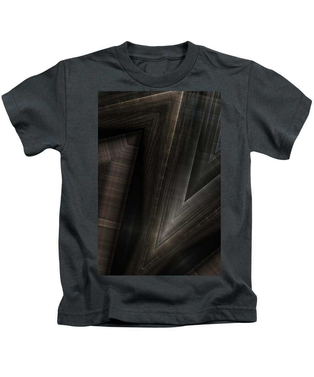 Pattern Kids T-Shirt featuring the digital art Sitorian Metal Z by Rolando Burbon
