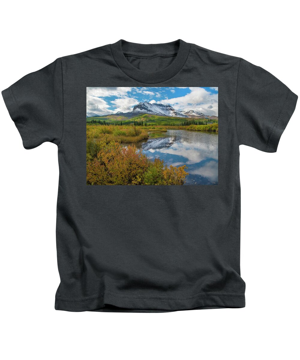00575351 Kids T-Shirt featuring the photograph Sofa Mountain, Waterton Lakes by Tim Fitzharris