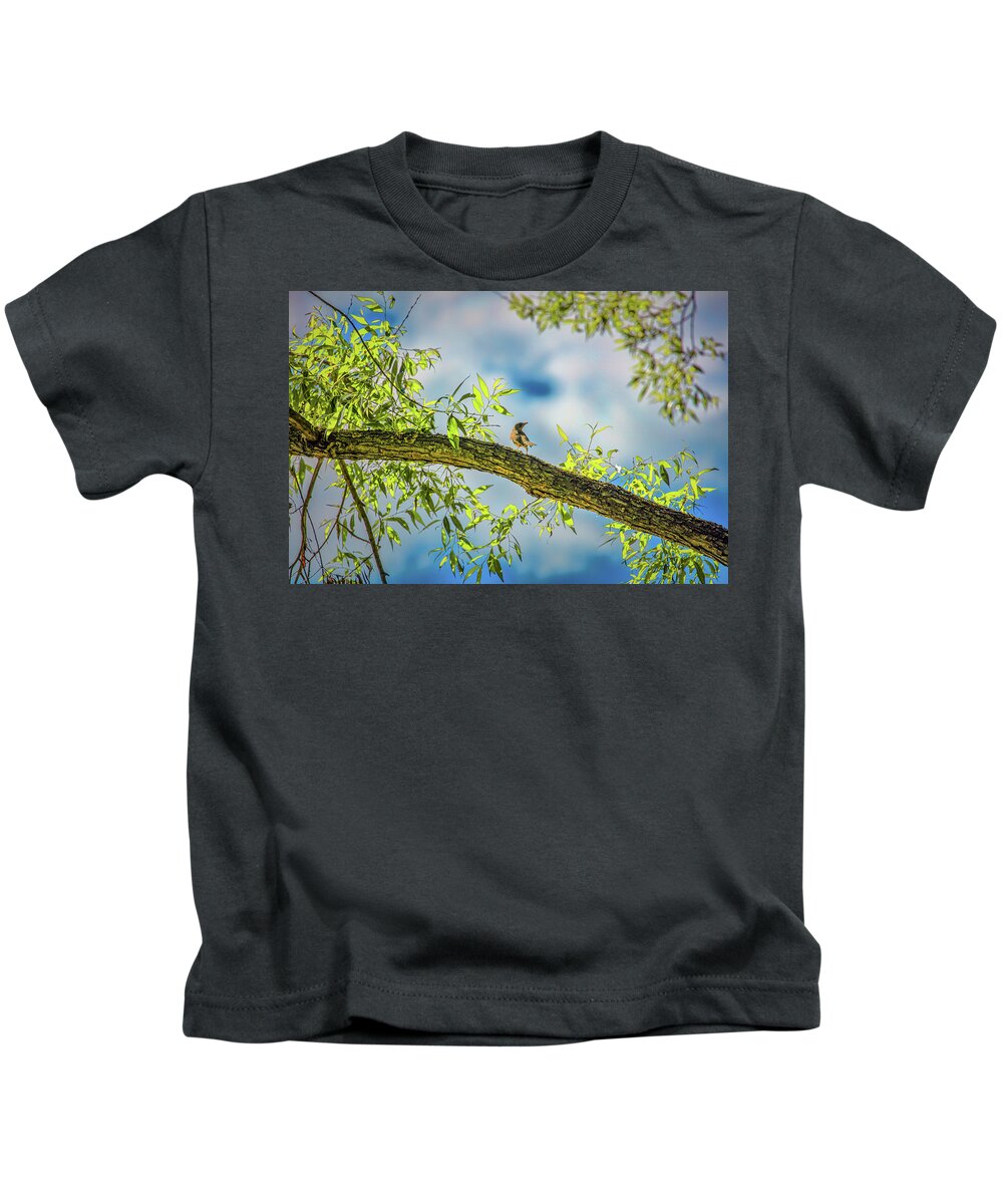 Someone Coming? Kids T-Shirt featuring the photograph Someone coming? #i2 by Leif Sohlman
