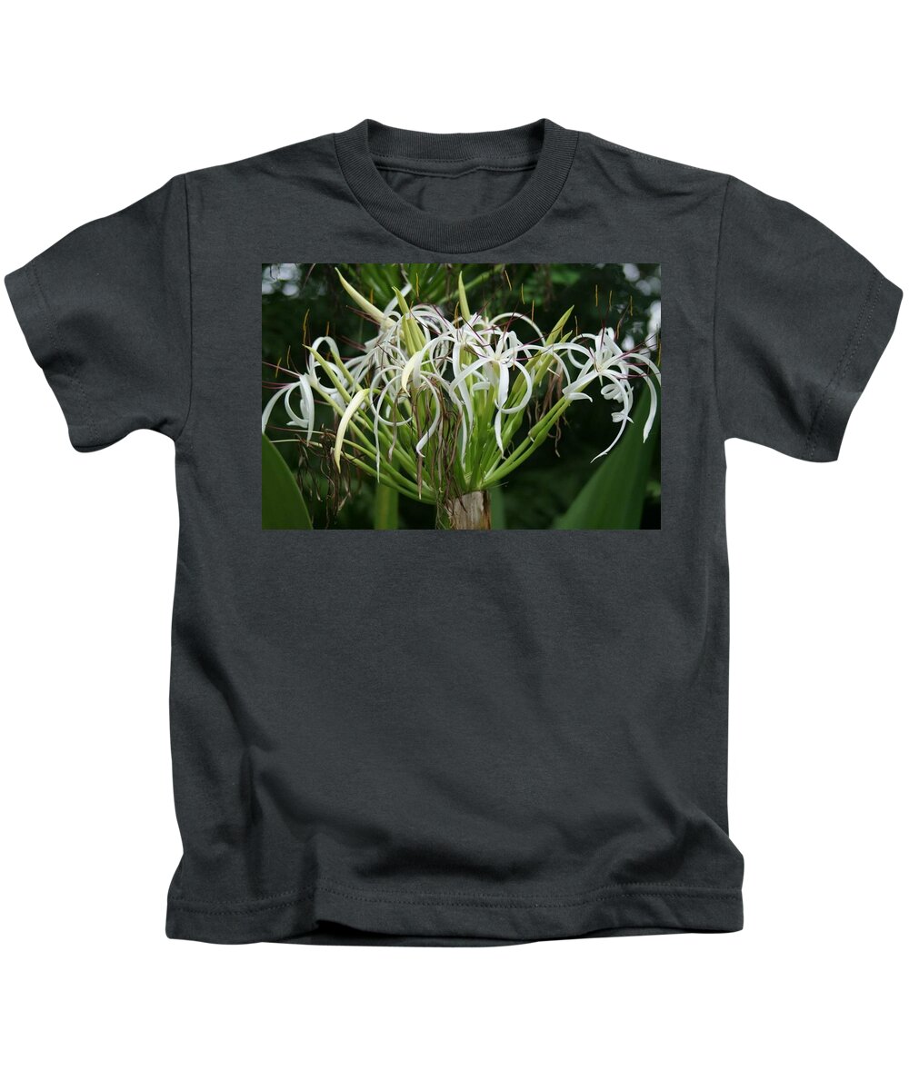 Florida Kids T-Shirt featuring the photograph Spider Lilies by Lindsey Floyd