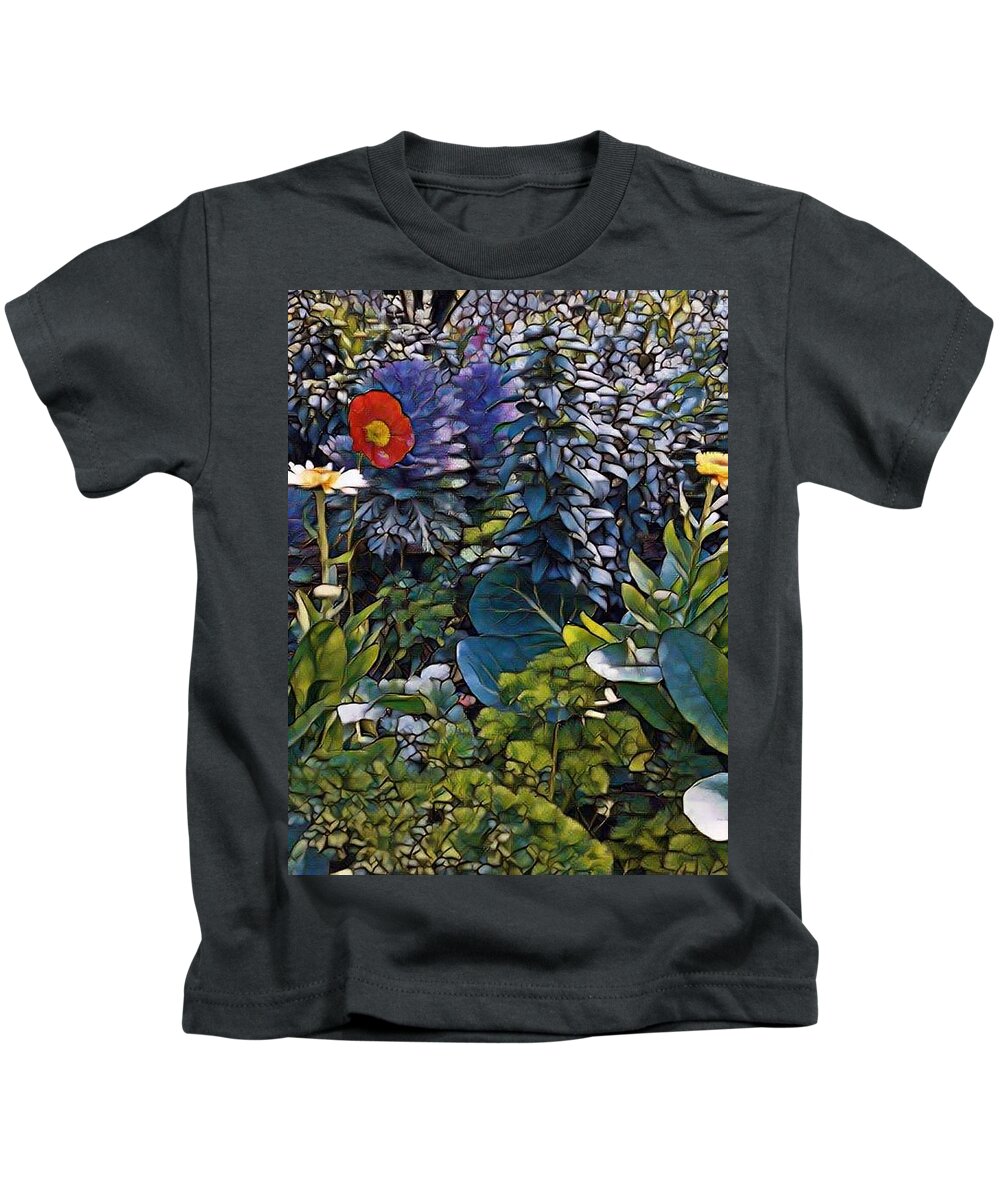 Moore Farms Botanical Garden Kids T-Shirt featuring the photograph Sprint into Spring by Sherry Kuhlkin