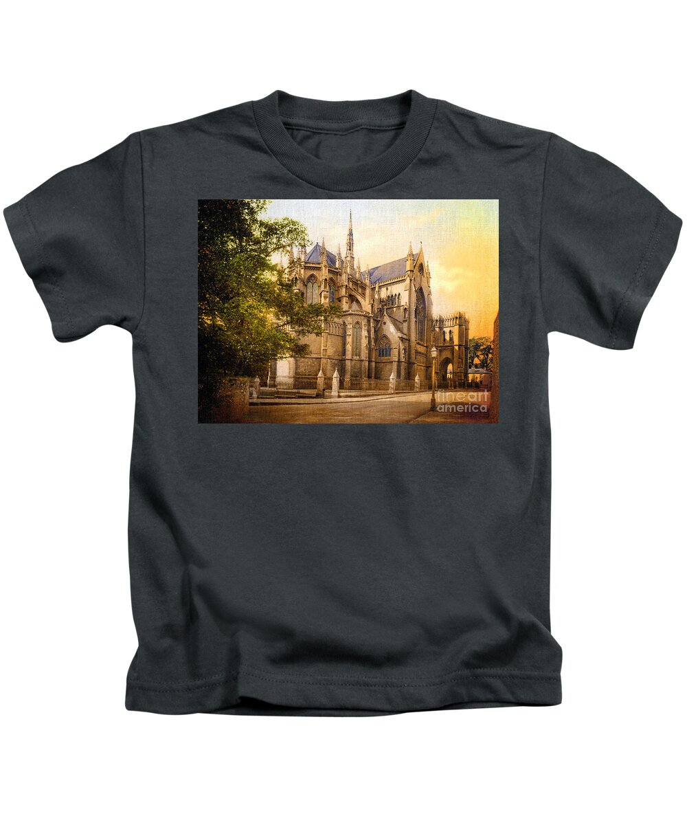 Church Kids T-Shirt featuring the photograph St. Philip's Church England by Carlos Diaz