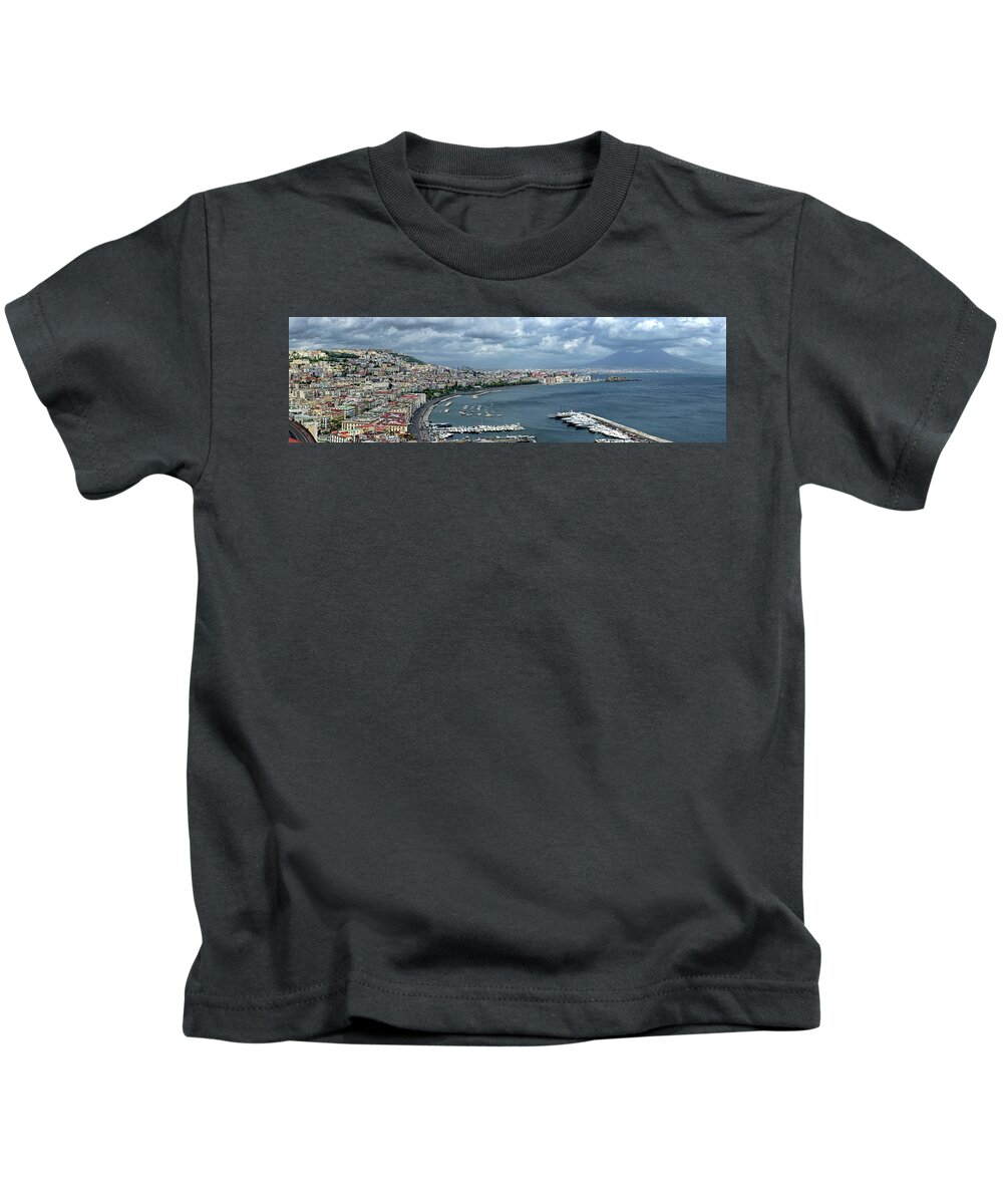 Italy Kids T-Shirt featuring the photograph Stormy Napoli by Bill Chizek