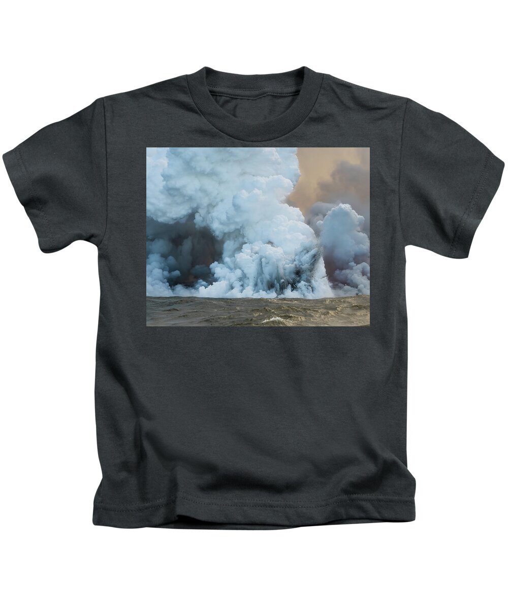 Lava Kids T-Shirt featuring the photograph Submerged Lava Bomb by William Dickman