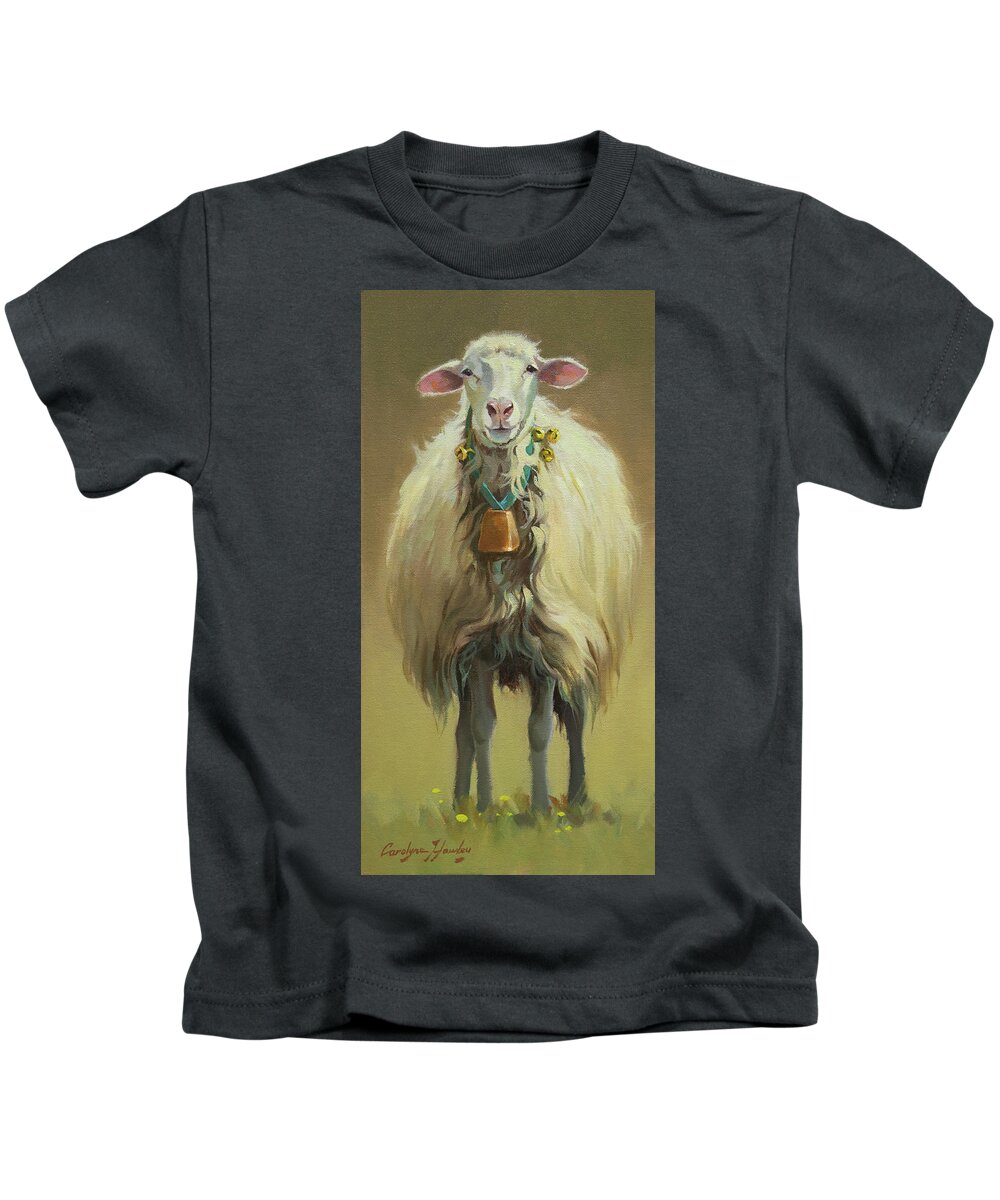Animals Kids T-Shirt featuring the painting Sugar by Carolyne Hawley
