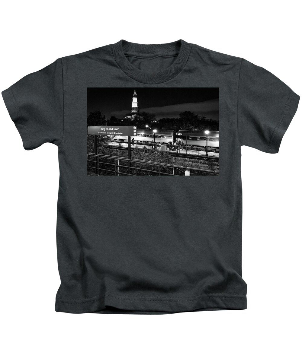 Trains Kids T-Shirt featuring the photograph The ALX by Lora J Wilson