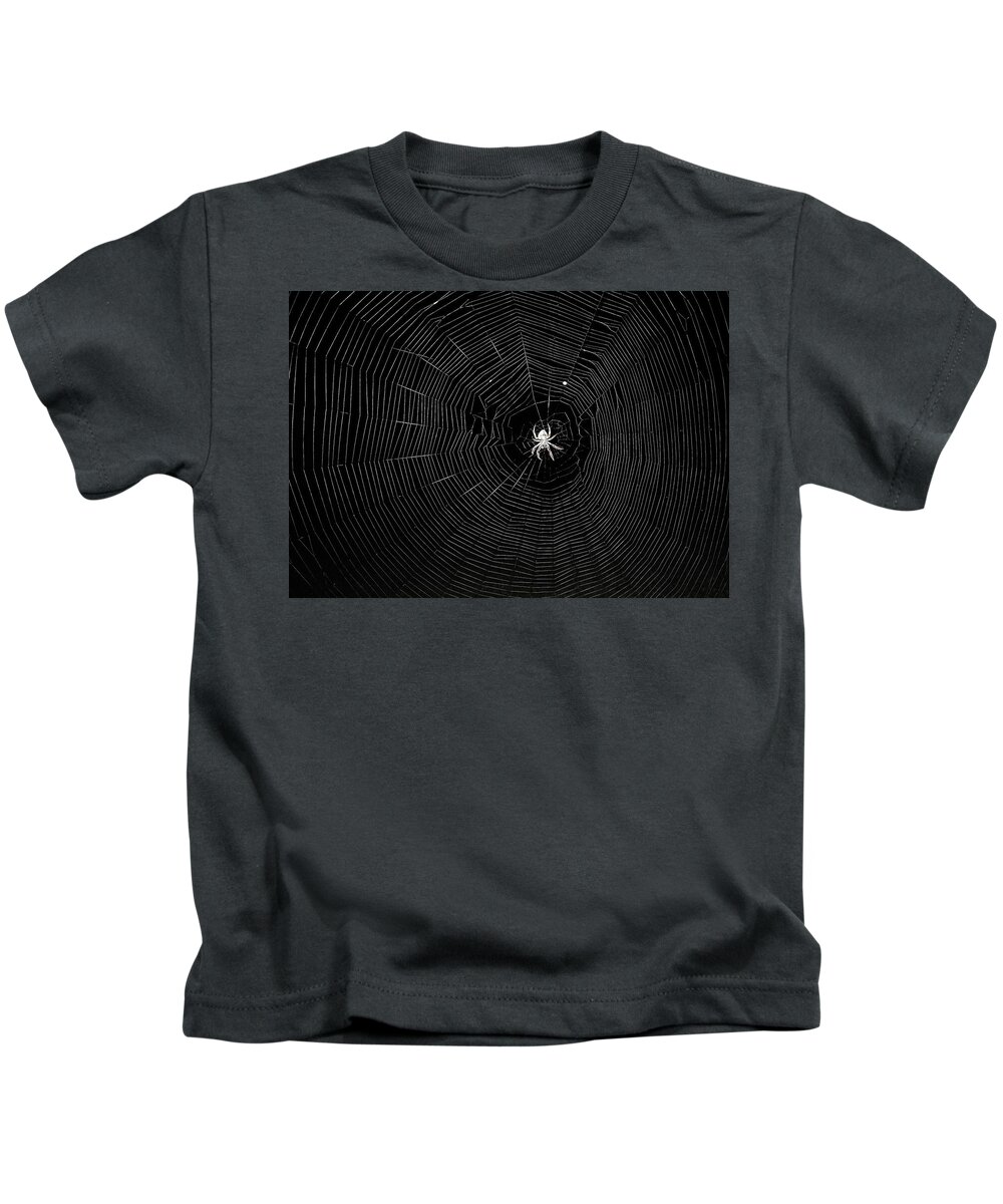 Spider Kids T-Shirt featuring the photograph The Web by Jerry Connally