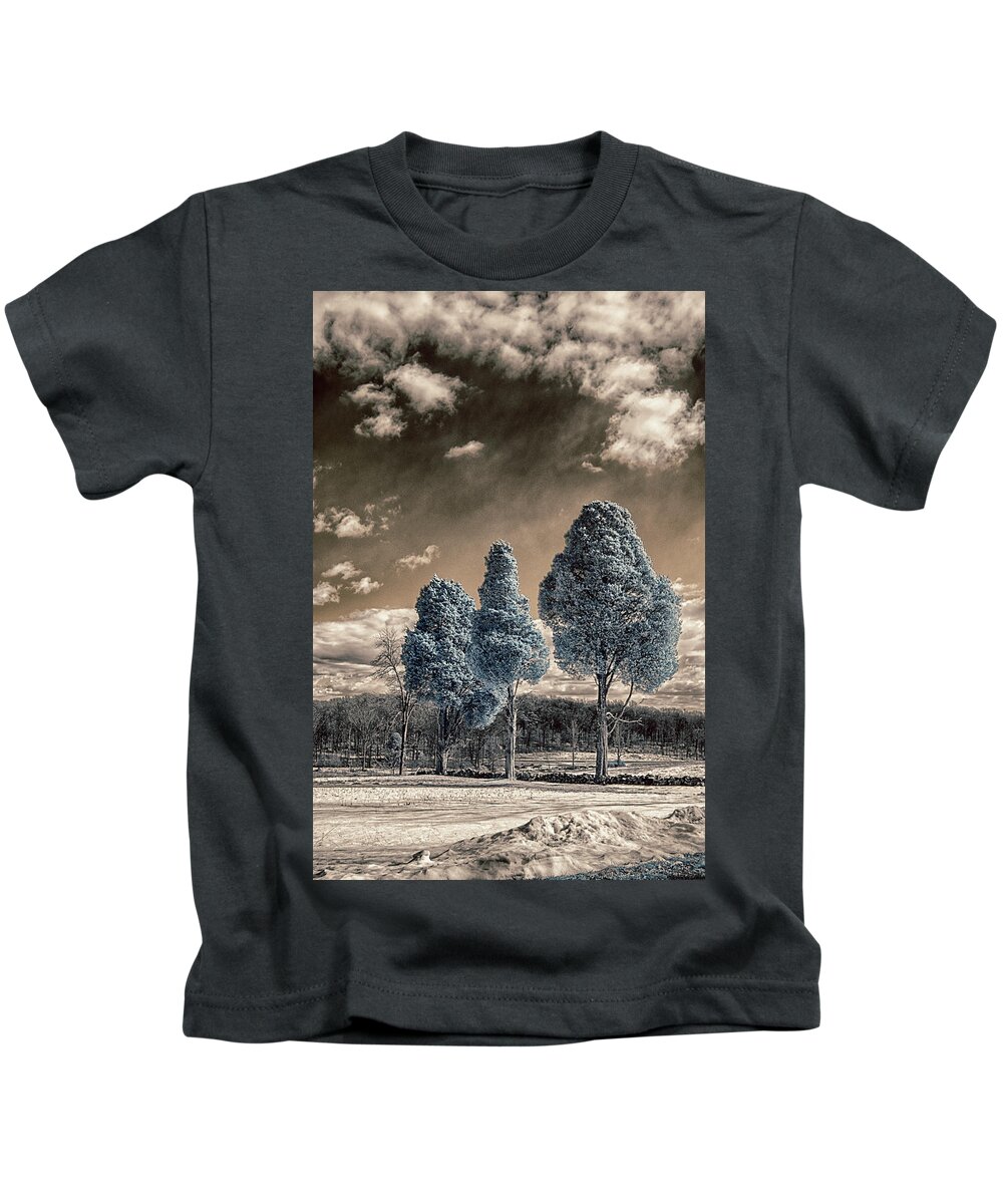 Gettysburg Kids T-Shirt featuring the photograph Three Kings by Dan Urban