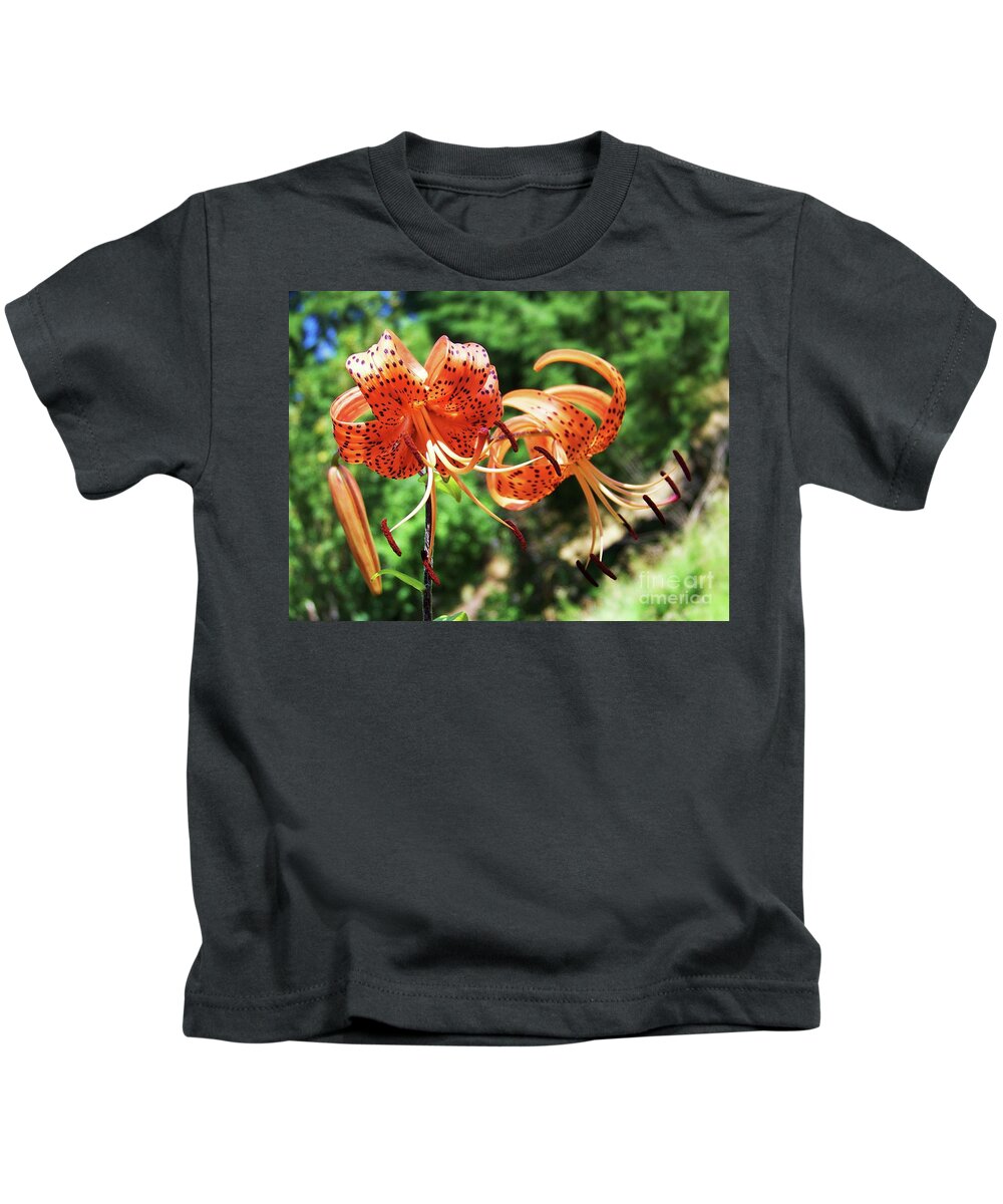 Flowers Kids T-Shirt featuring the photograph Tiger Lilies by Julie Rauscher