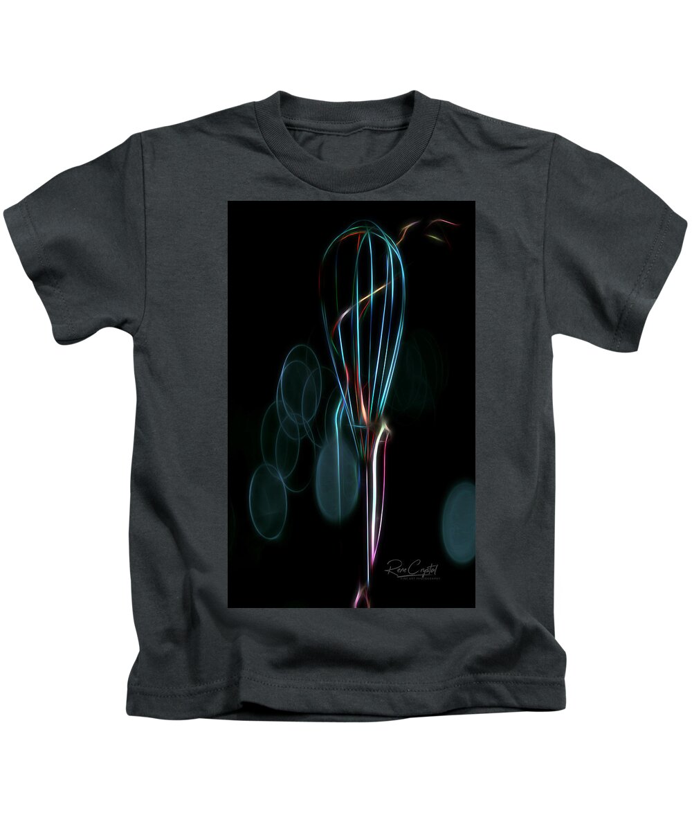 Abstract Kids T-Shirt featuring the photograph Time To Whip It Up by Rene Crystal