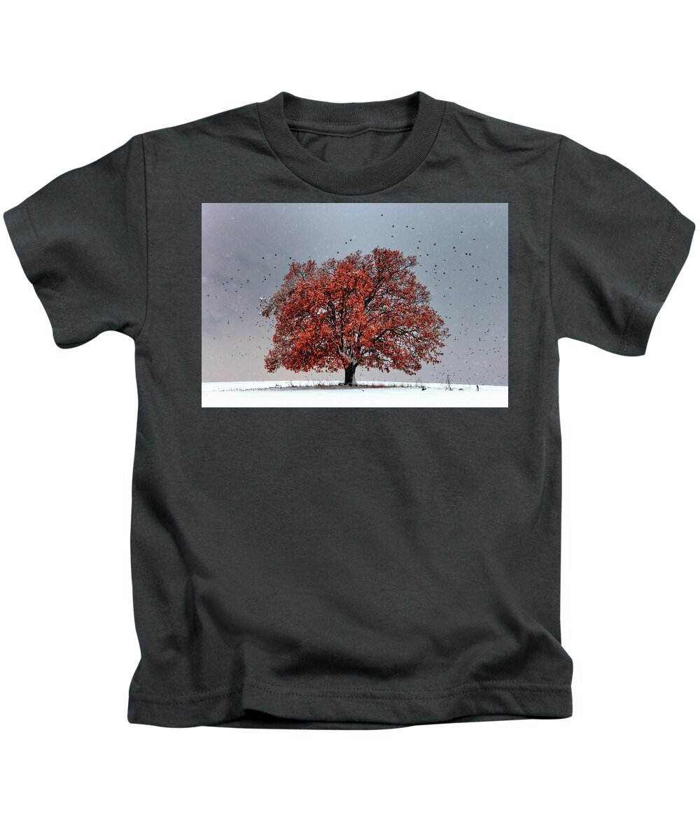 Bulgaria Kids T-Shirt featuring the photograph Tree Of Life by Evgeni Dinev