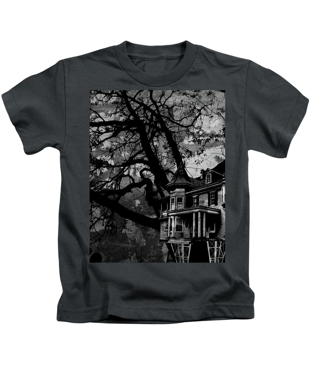 Jason Casteel Kids T-Shirt featuring the digital art Treehouse III by Jason Casteel