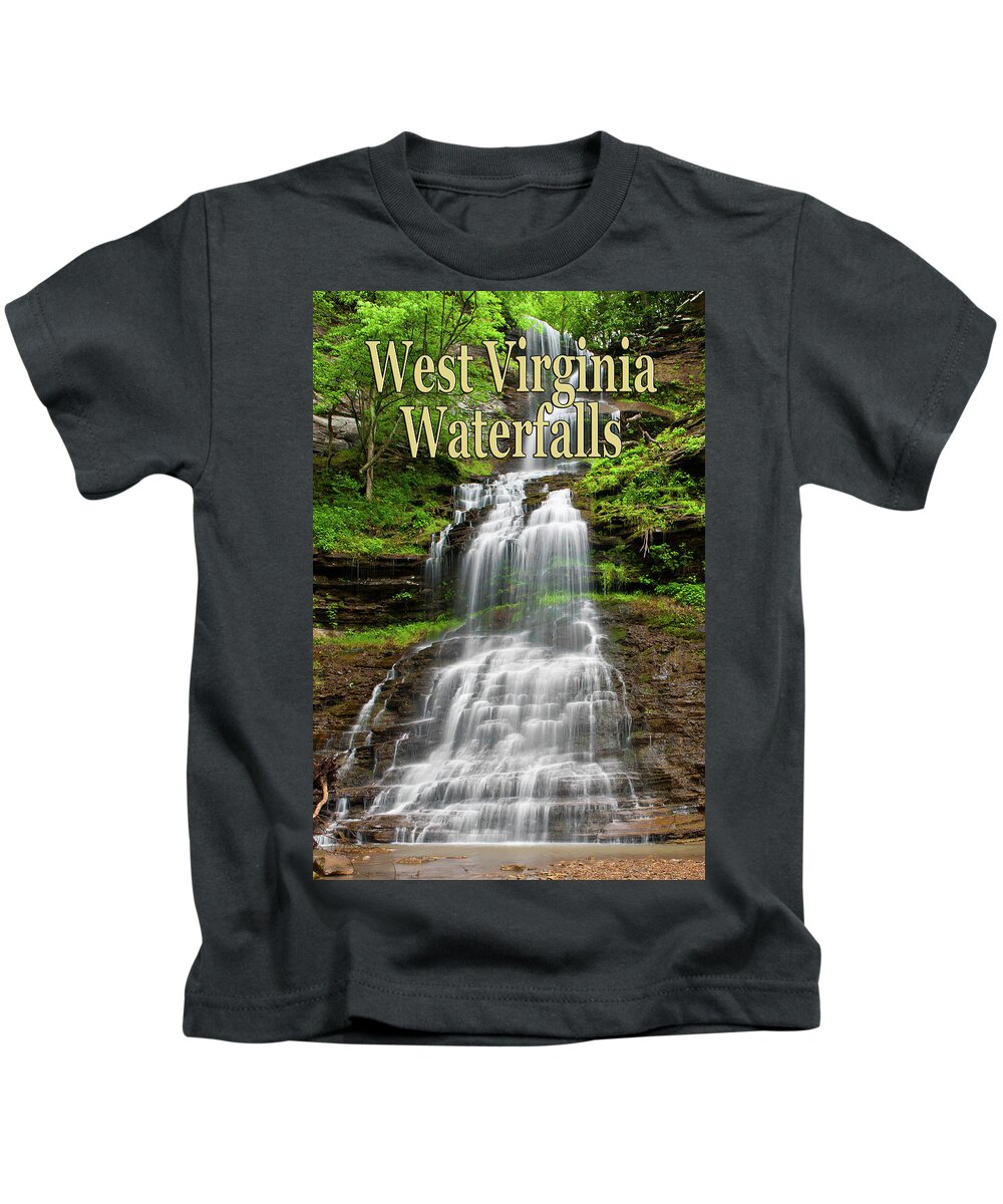 West Virginia Waterfalls Poster Kids T-Shirt featuring the photograph West Virginia Waterfalls Poster by Rick Hartigan
