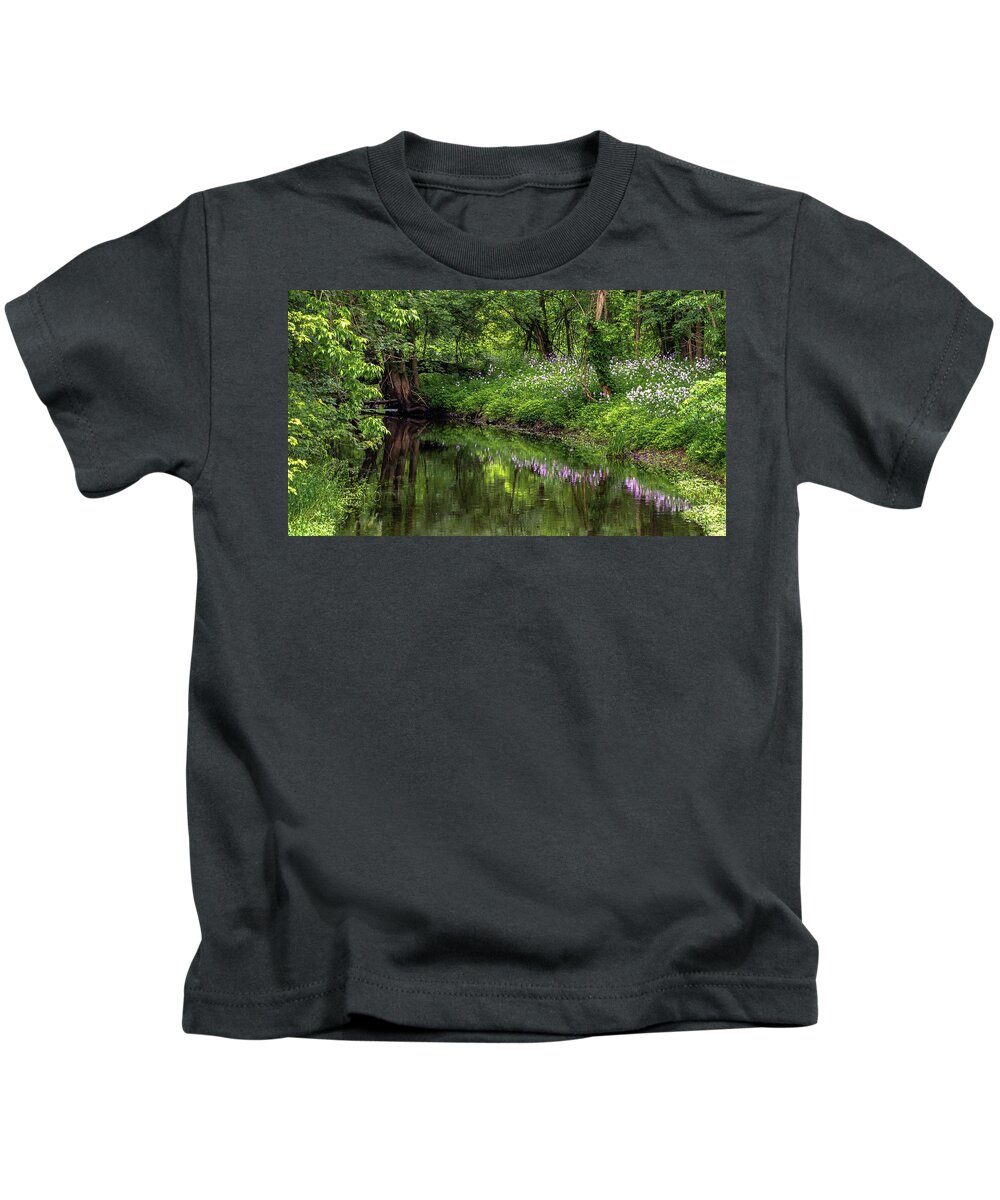 Wildflowers Kids T-Shirt featuring the photograph Wildflower Reflections by Rod Best