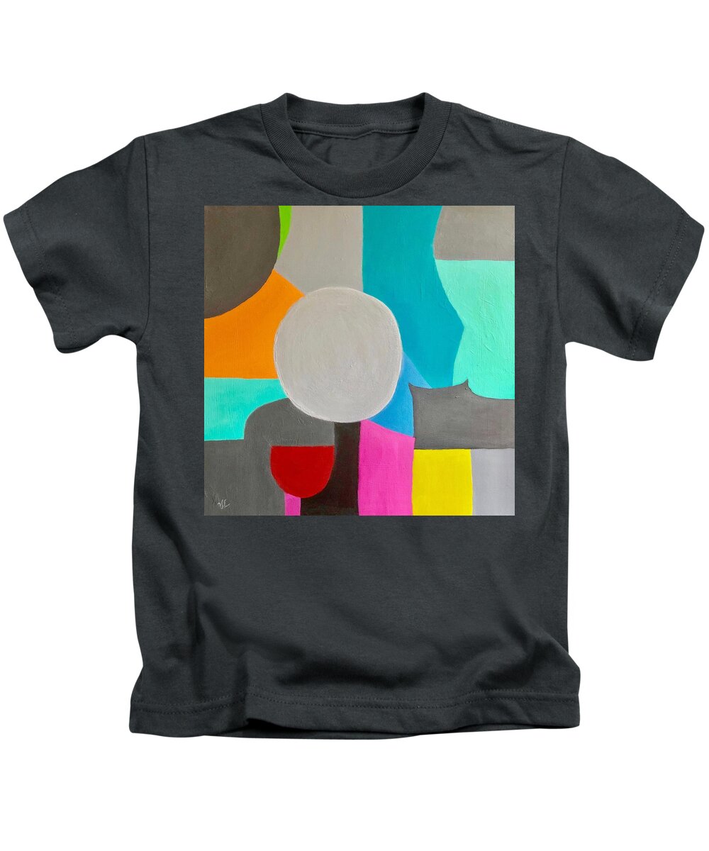 Midcentury Kids T-Shirt featuring the painting Unravel by Victoria Lakes
