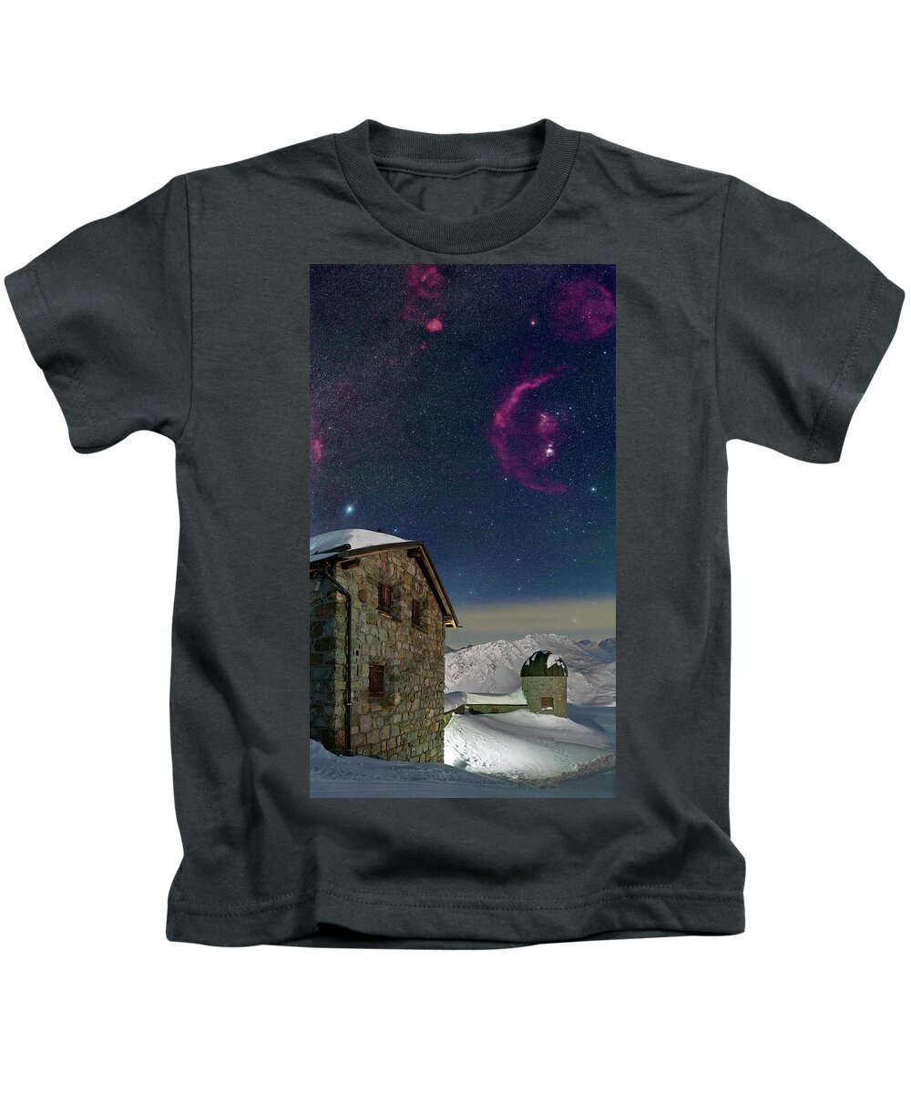 Mountains Kids T-Shirt featuring the photograph Winter Bounty by Ralf Rohner
