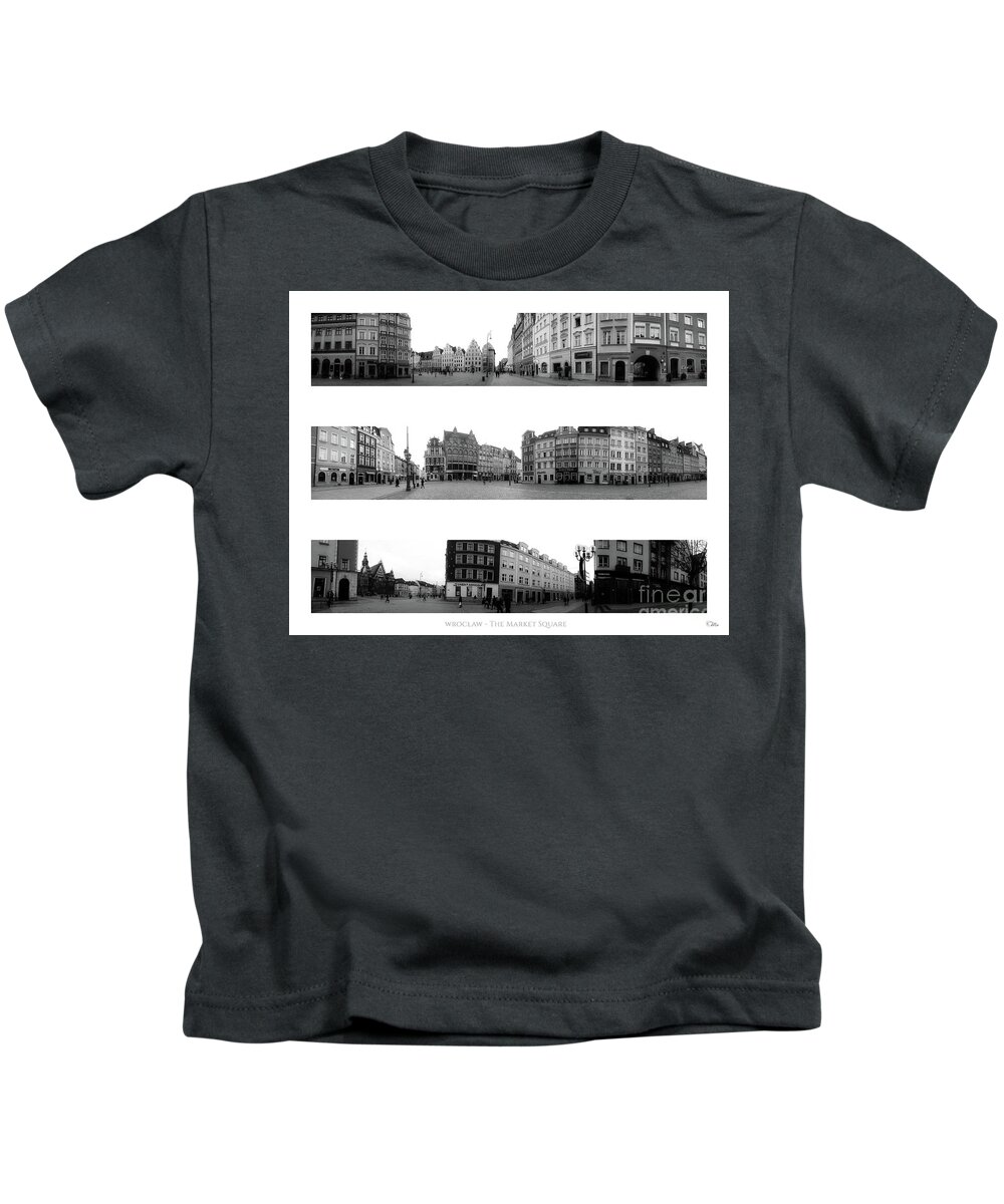 Wroclaw Kids T-Shirt featuring the photograph Wroclaw - The Market Square by Mo T