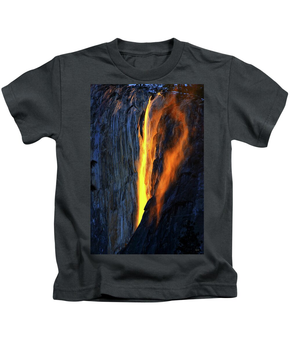 Yosemite Kids T-Shirt featuring the photograph Yosemite Fire and Ice by Greg Norrell