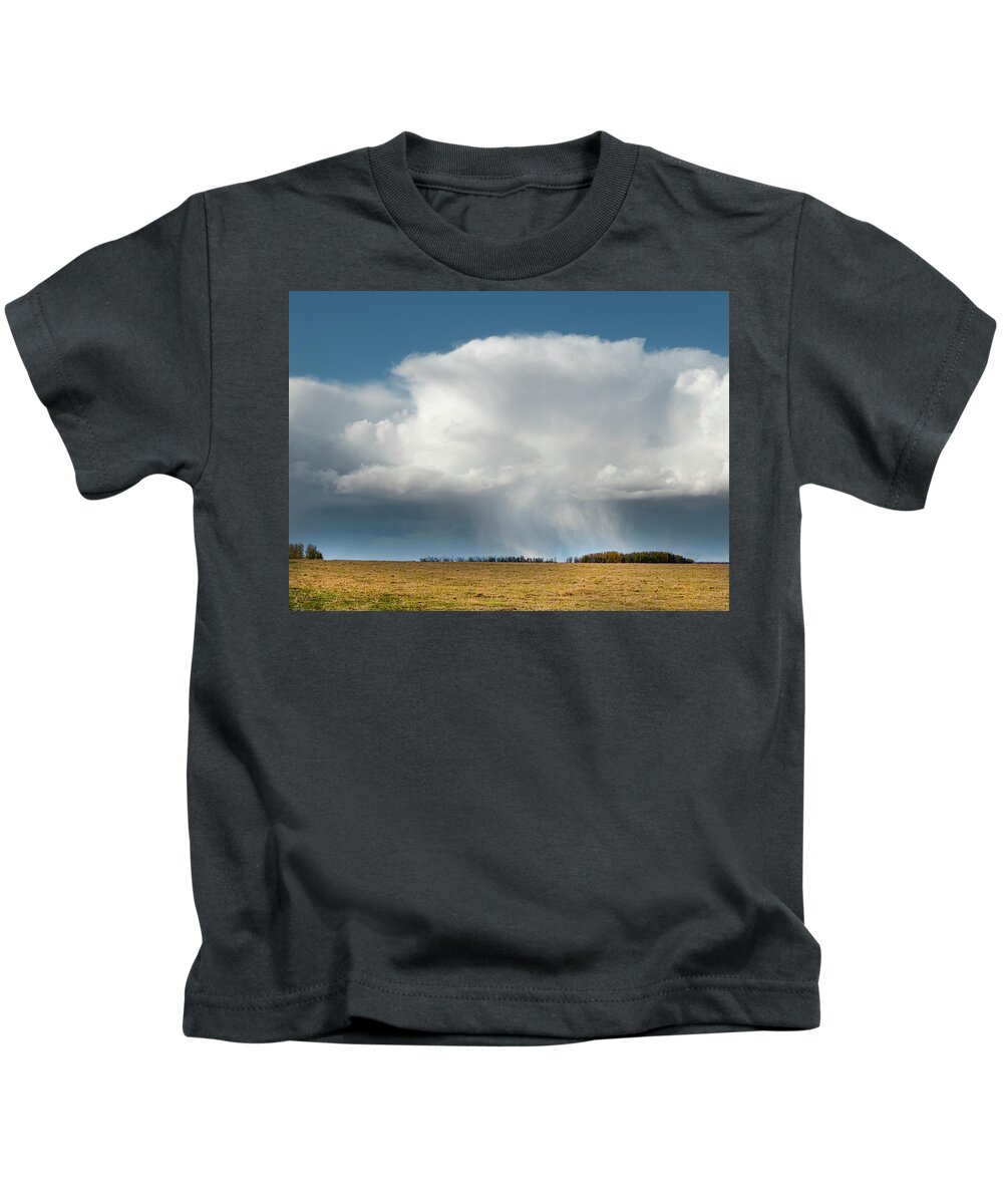 Storm Kids T-Shirt featuring the photograph Alberta prairie storm #1 by Phil And Karen Rispin