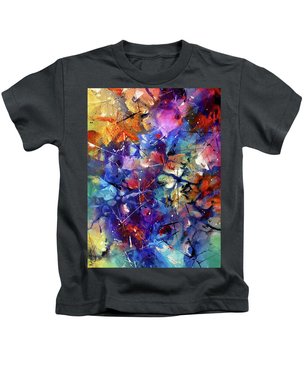Bright Kids T-Shirt featuring the painting 'exodus' by Michael Lang