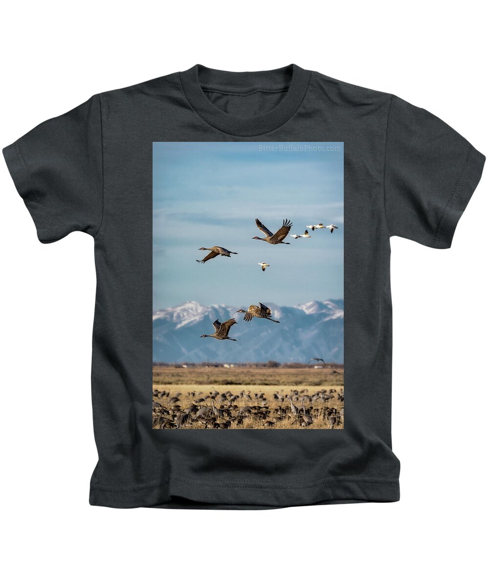 Colorado Kids T-Shirt featuring the photograph Feeding time #1 by Bitter Buffalo Photography