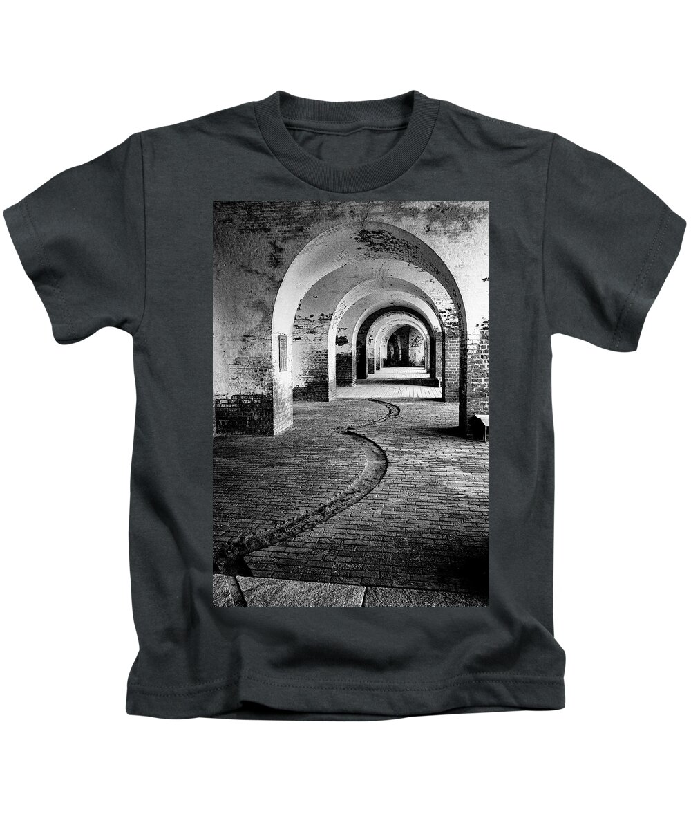 Marietta Georgia Kids T-Shirt featuring the photograph Fort Pulaski #1 by Tom Singleton