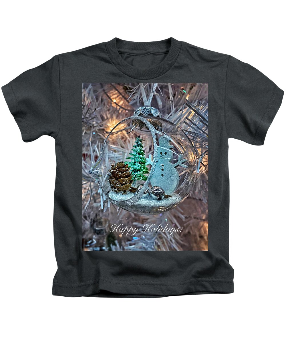 Happy Holidays Kids T-Shirt featuring the photograph Happy Holidays #2 by Jerry Abbott