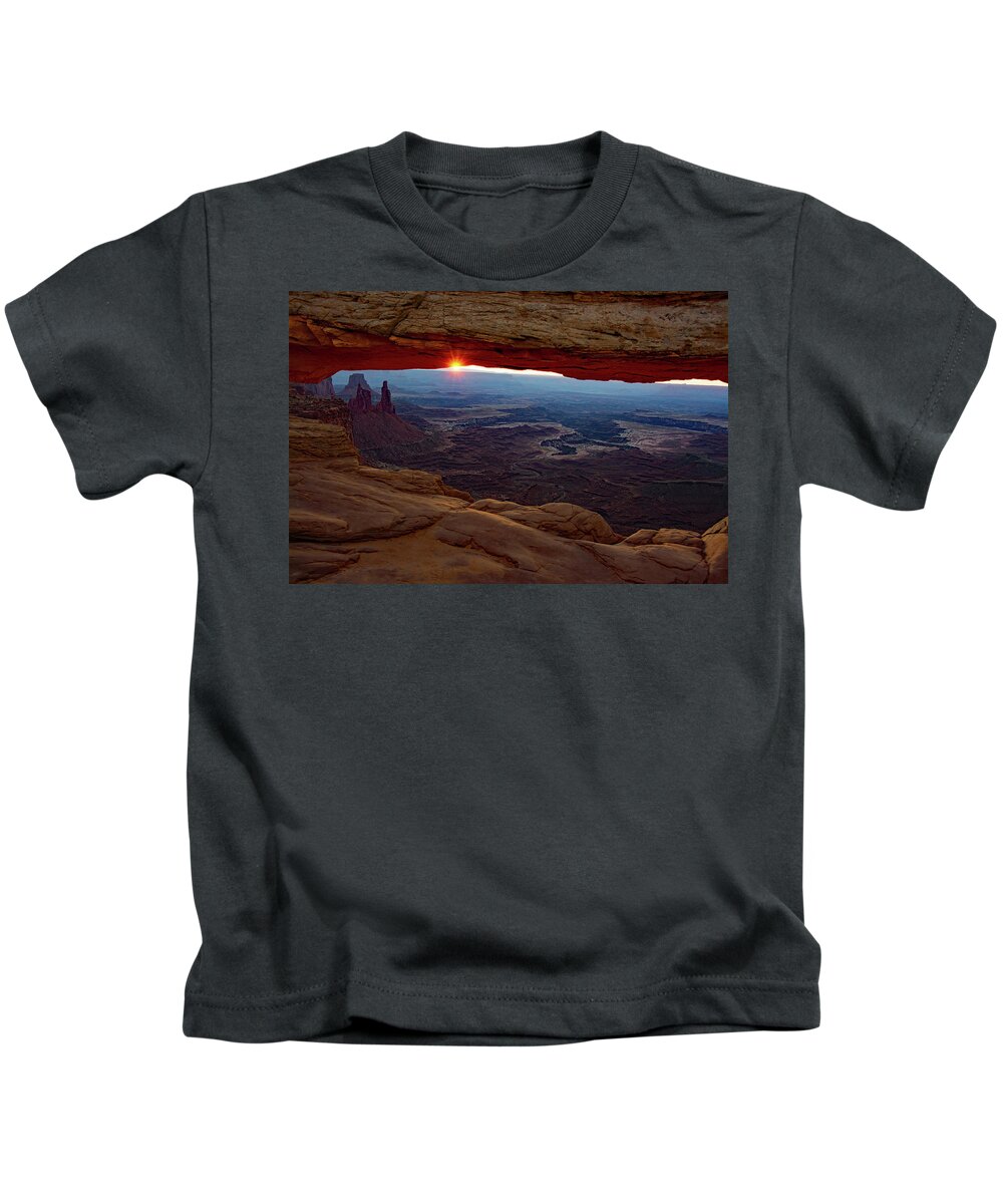 Mesa Arch Kids T-Shirt featuring the photograph Mesa Arch Sunrise - Moab, Utah by Ben Prepelka