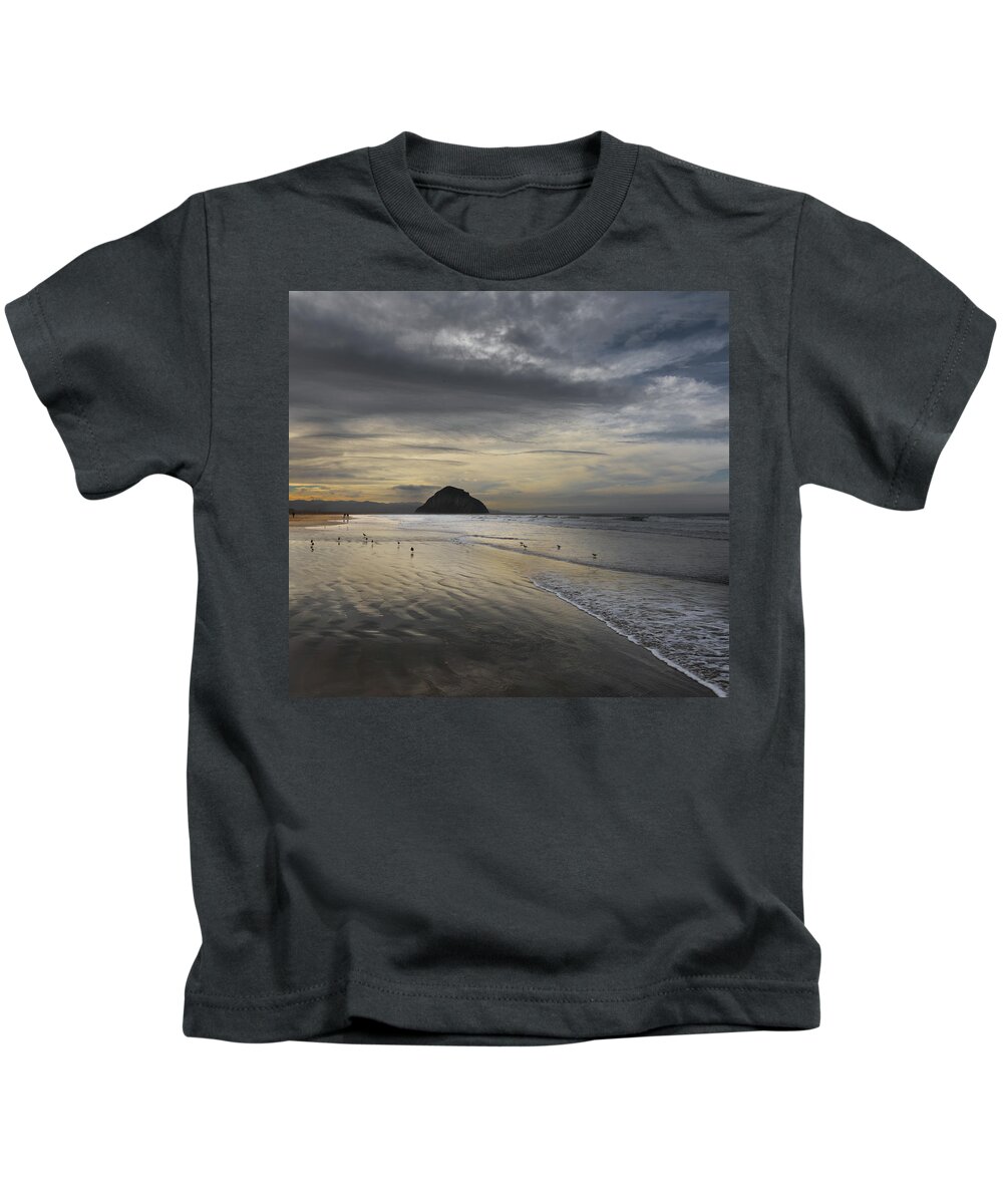  Kids T-Shirt featuring the photograph Morro Rock #1 by Lars Mikkelsen
