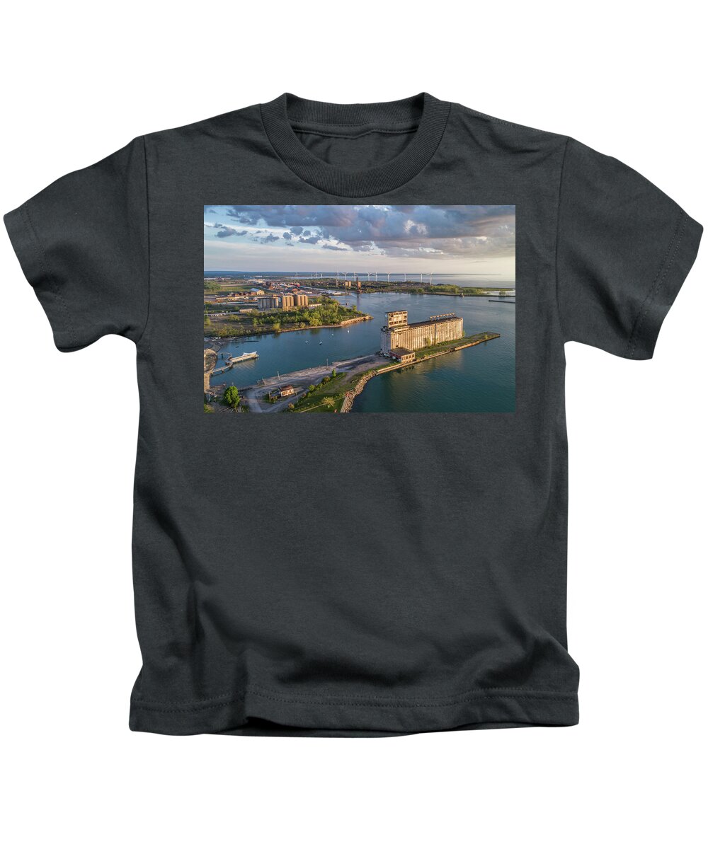 Outer Harbor Buffalo Kids T-Shirt featuring the photograph Outer Harbor #1 by John Angelo Lattanzio