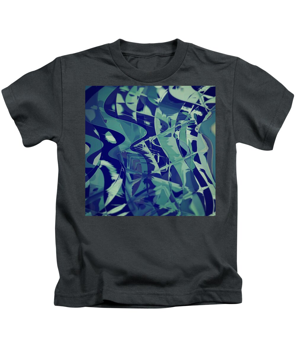 Abstract Kids T-Shirt featuring the digital art Pattern 31 #1 by Marko Sabotin