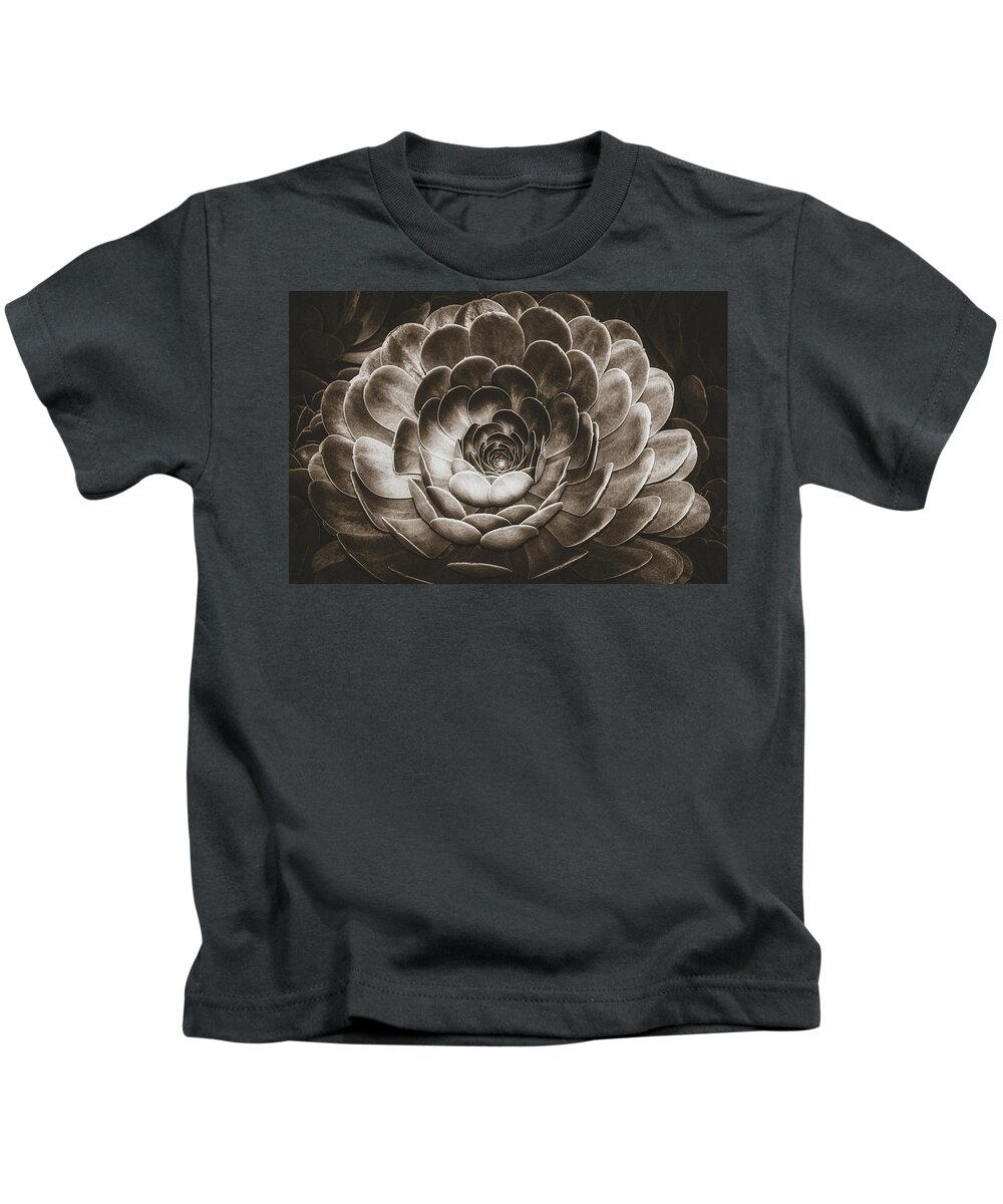 Spiritual Kids T-Shirt featuring the photograph Santa Barbara Succulent#18 by Jennifer Wright